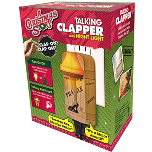 Clapper The  A Christmas Story Automatic Battery Powered LED Leg Lamp Night Light CL853R12